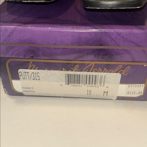 “SEND UR PRICE?” Margaret Jerrold Sharp Khaki Nappa Offord Putt/315 - Picture 5 of 5